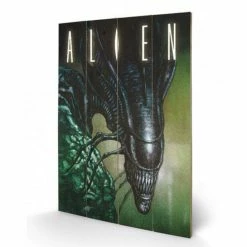 Wooden Painting Alien - (Creep) - PYRAMID POSTERS