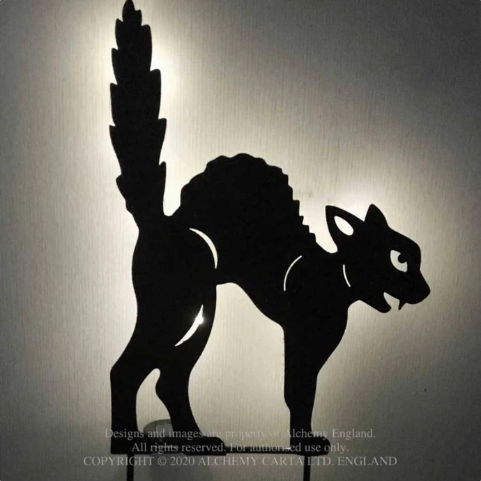 Garden Decoration ALCHEMY GOTHIC - Black Cat 4 Garden Decoration ALCHEMY GOTHIC - Black Cat - Image 2