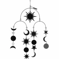 Blankets, bed linen, pillows Shop 19 Wind Chimes (decoration) KILLSTAR - Cosmical Hanging Mobile - Black