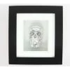 Image Silver Skull In Frame 1 Image Silver Skull In Frame -Blankets, bed linen, pillows Shop 81123 1