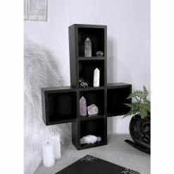 Decoration (shelves) KILLSTAR - Cross - Black 5 Decoration (shelves) KILLSTAR - Cross - Black -Blankets, bed linen, pillows Shop CROSS SHELF B x1600