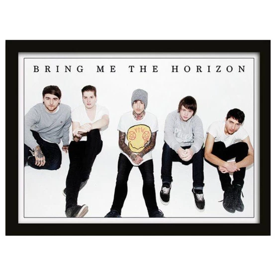 Framed Poster Bring Me The Horizon - Group - PYRAMID POSTERS 3 Framed Poster Bring Me The Horizon - Group - PYRAMID POSTERS