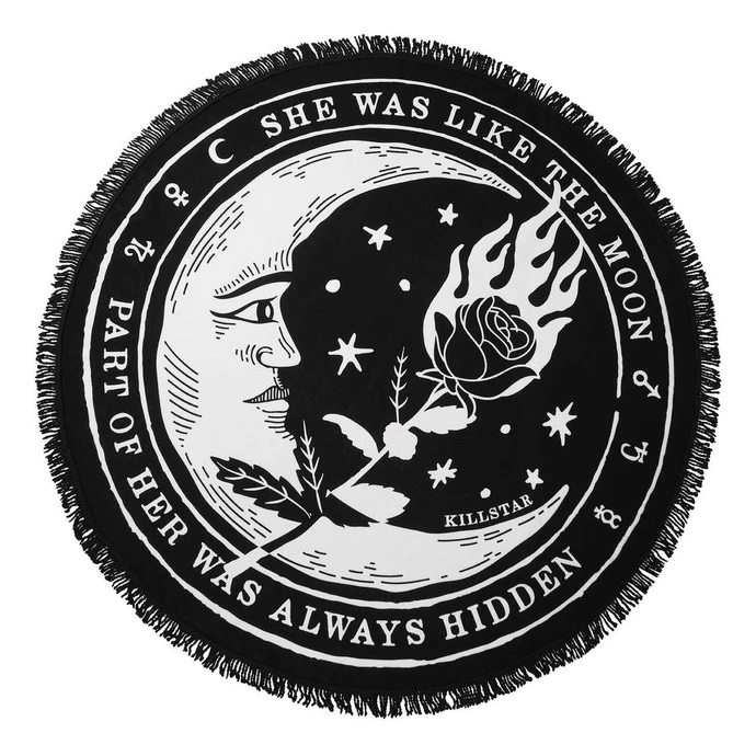 Blanket KILLSTAR - La Luna Round - BLACK 3 Blanket KILLSTAR - La Luna Round - BLACK