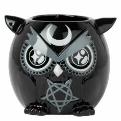 Decoration (flowerpot) KILLSTAR - Owl - Black 5 Decoration (flowerpot) KILLSTAR - Owl - Black -Blankets, bed linen, pillows Shop Owl Planter G