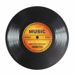 Mouse Pad Record Music - Gold - ROCKBITES