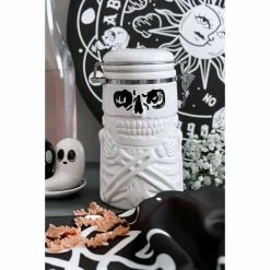 Decoration (box) KILLSTAR - Artifac - White -Blankets, bed linen, pillows Shop artifact hinged ceramic jar x1602