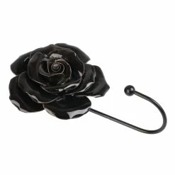 Hook Rack ALCHEMY GOTHIC - Black Rose -Blankets, bed linen, pillows Shop black rose hanger tie back002