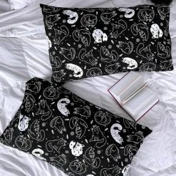 Pillowcase KILLSTAR - Catnap - BLACK 9 Pillowcase KILLSTAR - Catnap - BLACK -Blankets, bed linen, pillows Shop catnap pillowcases003