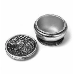 Decoration (box) ALCHEMY GOTHIC - Wolf -Blankets, bed linen, pillows Shop hour of the wolf box antique silver3