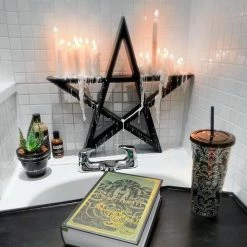 Decoration KILLSTAR - PENTAGRAM - BLACK 10 Decoration KILLSTAR - PENTAGRAM - BLACK -Blankets, bed linen, pillows Shop pentagram shelf x1602