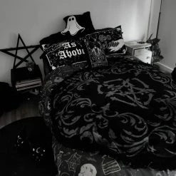 Decoration KILLSTAR - PENTAGRAM - BLACK 11 Decoration KILLSTAR - PENTAGRAM - BLACK -Blankets, bed linen, pillows Shop pentagram shelf x1603