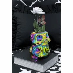 Vase (decoration) KILLSTAR - Rainbow Skulls - Aura 12 Vase (decoration) KILLSTAR - Rainbow Skulls - Aura -Blankets, bed linen, pillows Shop rainbow vase g006