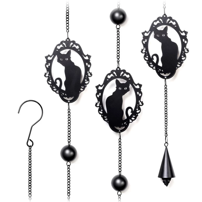 Chime (decoration) ALCHEMY GOTHIC - Cat Silhouette 4 Chime (decoration) ALCHEMY GOTHIC - Cat Silhouette - Image 2