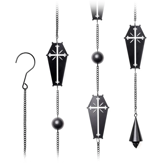 Chime (decoration) ALCHEMY GOTHIC - Coffin Cross 4 Chime (decoration) ALCHEMY GOTHIC - Coffin Cross - Image 2