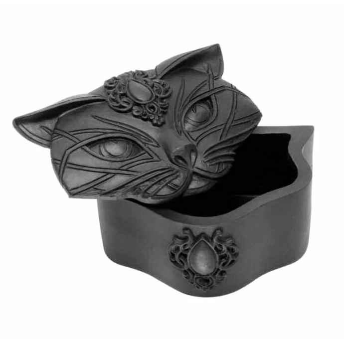 Decoration (box) ALCHEMY GOTHIC - Sacred Cat - Black 3 Decoration (box) ALCHEMY GOTHIC - Sacred Cat - Black