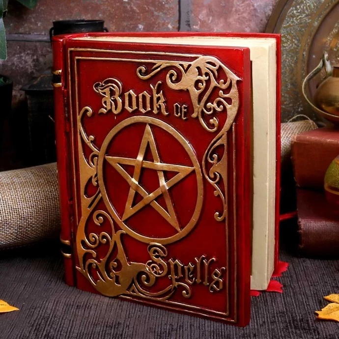 Decoration (box) Book Of Spells - Red 8 Decoration (box) Book Of Spells - Red - Image 6