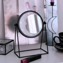 Mirror KILLSTAR - Astral Body Round Desk - Black -Blankets, bed linen, pillows Shop v8z1ch6j