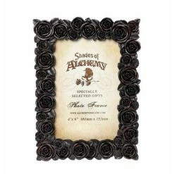 Decoration (photo Frame) ALCHEMY GOTHIC - Rose - Black